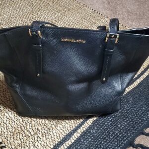 Michael Kors Black Pebbled Leather Tote